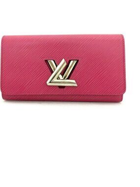 Louis Vuitton Epi Twist Pink Leather Long Bifold
